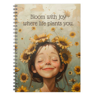 Cuaderno Bloom con alegría