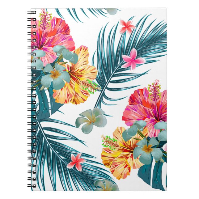 Cuaderno Bloom de Primavera Tropical: Fondo de escritorio f (Frente)