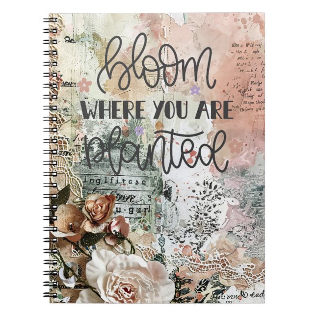 Cuaderno Bloom Donde Te Plantan (Frente)