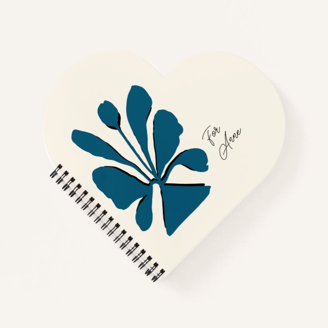 Cuaderno Bloom elegante personalizado (Anverso)