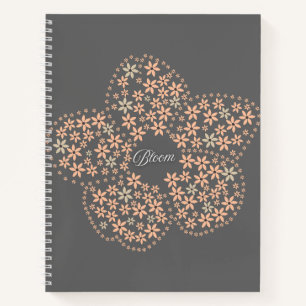 Cuaderno Bloom Floral Design – Dark Elegant Design