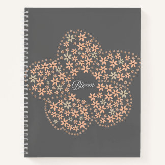 Cuaderno Bloom Floral Design – Dark Elegant Design