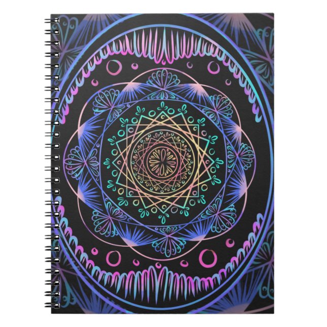 Cuaderno Bloom galáctico Mandala (Frente)