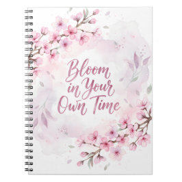 Cuaderno  Bloom in Your Own Time Spiral Photo Notebook