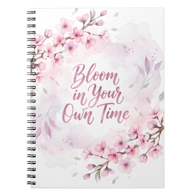 Cuaderno  Bloom in Your Own Time Spiral Photo Notebook (Frente)