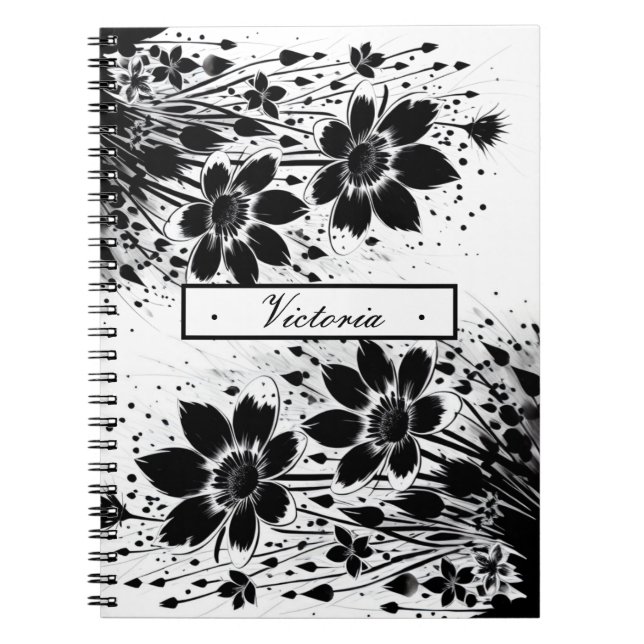 Cuaderno Bloom salpicado de tinta (Frente)