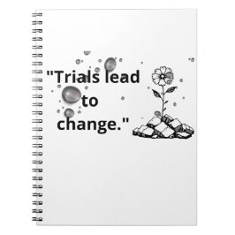 Cuaderno Bloom Through Trials – Strength from the Cracks
