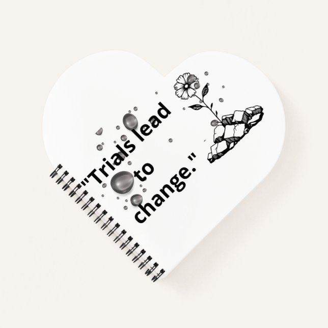 Cuaderno Bloom Through Trials – Strength from the Cracks (Anverso)