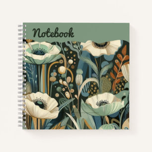 Cuaderno Bloom verde azulado - Paisaje de ensueño de los ca