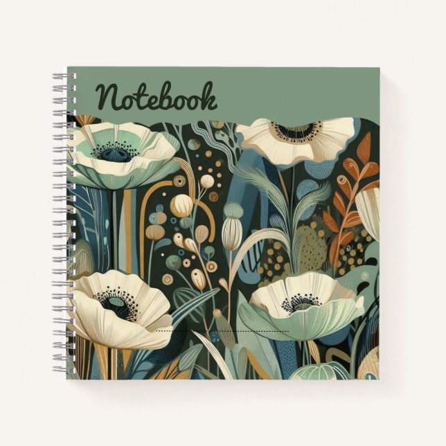 Cuaderno Bloom verde azulado - Paisaje de ensueño de los ca (Anverso)