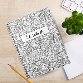 Cuaderno Bloom Where You are Planted: Un negro personalizad