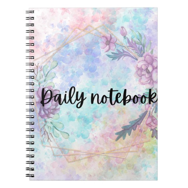 Cuaderno Bloom & Write - Bloc de notas con flores (Frente)