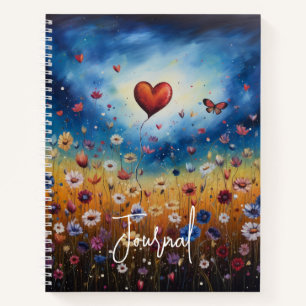 Cuaderno Blooming Hearts Motivational Journal Notebook