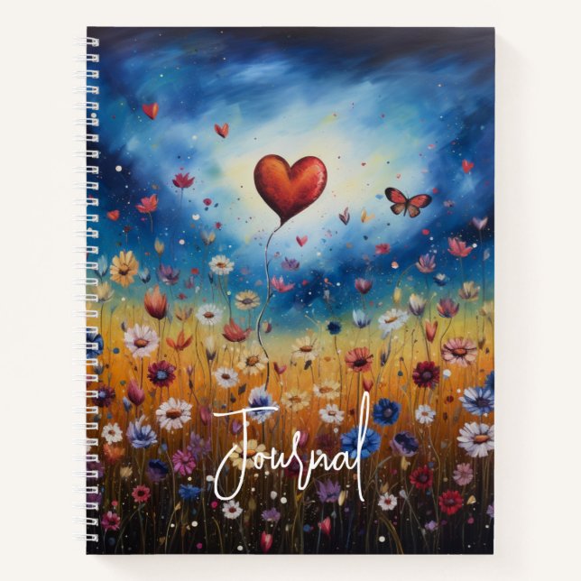 Cuaderno Blooming Hearts Motivational Journal Notebook (Anverso)