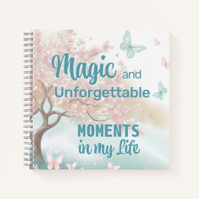 Cuaderno Blooming Tree Magic Moments Personalized Name (Anverso)