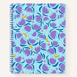 Cuaderno Blooms y Saltos Felices - Bloc de notas en espiral