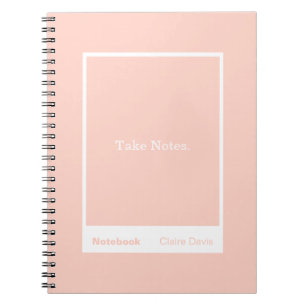 Cuaderno Bloque de citas clásico de melocotón suave