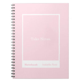 Cuaderno Bloque de citas clásico rosa pálido