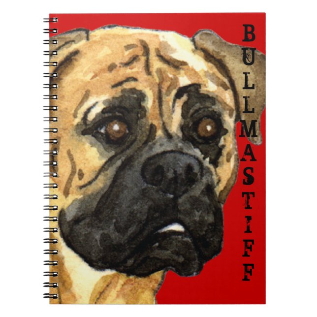 Cuaderno Bloque de color Bullmastiff (Frente)