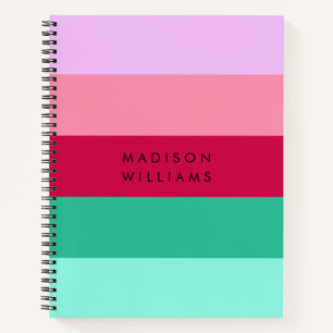 Cuaderno Bloque de color raya horizontal Viva Magenta Prima