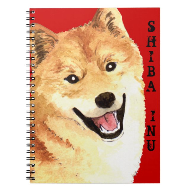 Cuaderno Bloque de color Shiba Inu (Frente)