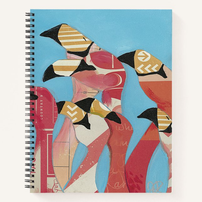Cuaderno Bloque de flamencos (Anverso)