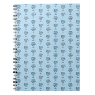 Cuaderno Bloque Imprimir diario de espiral de árbol de palm