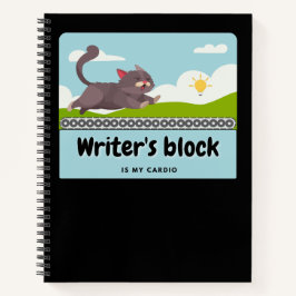 Cuaderno Bloqueo de escritor: graciosa tira cómica de escri