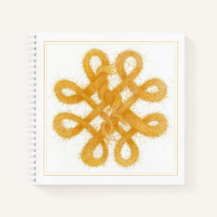 Cuaderno BLOQUEO DE ORO CELTICO KNOT 8.5x8.5