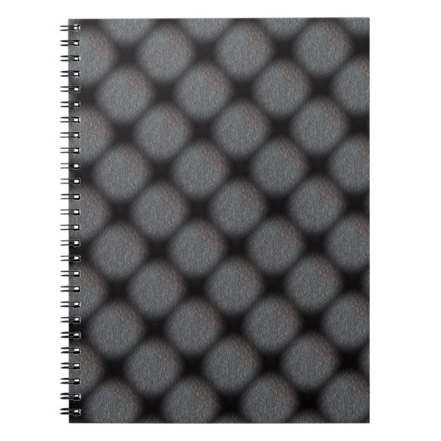 Cuaderno BLOQUEO MODERNO GRIS GRIS NEGRO EN ESpiral fotográ (Frente)