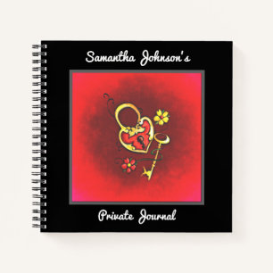 Cuaderno Bloqueo personalizado y texto de Personalizado de