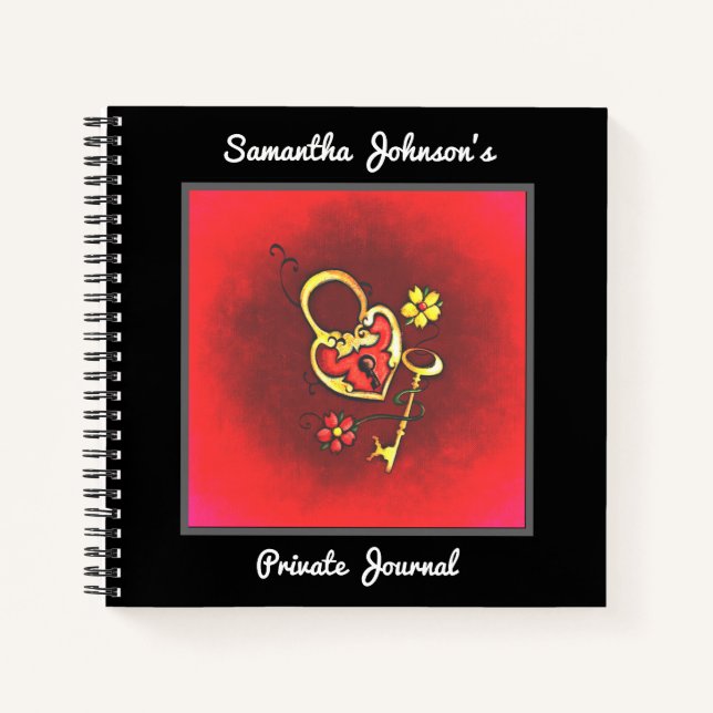 Cuaderno Bloqueo personalizado y texto de Personalizado de  (Anverso)