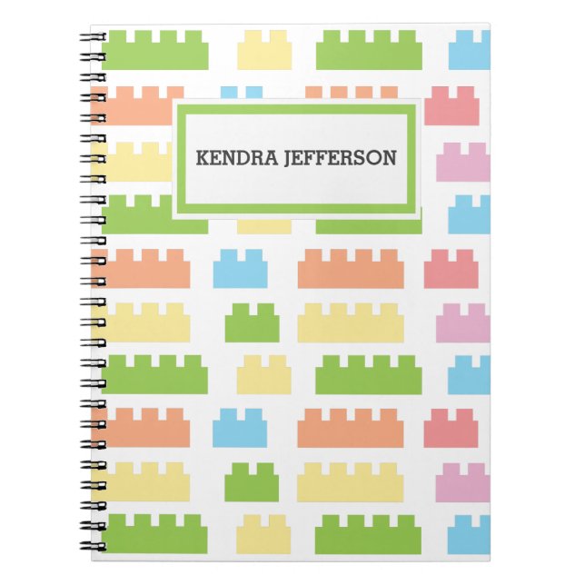 Cuaderno bloques con patrones (Frente)