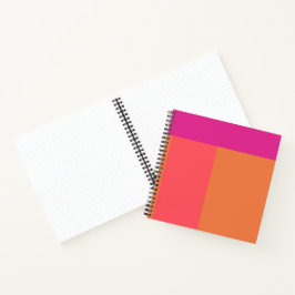 Cuaderno Bloques De Color Rosado Y Naranja Caliente