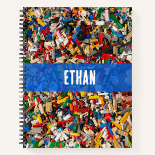 Cuaderno Bloques de construcción coloridos y únicos para ni