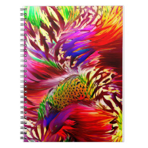 Cuaderno Bloques de muestra de color de pluma de arcoíris r