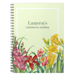 Cuaderno Bloques de primavera floral de color cálido de Jou
