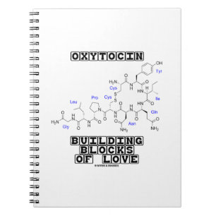Cuaderno Bloques huecos de la oxitocina del amor (química)