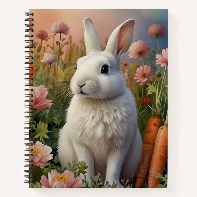 Cuaderno Blossom Bunny & Carrot Patch Notebook (Anverso)