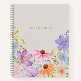 Cuaderno Blossom de verano Bloc de notas florales