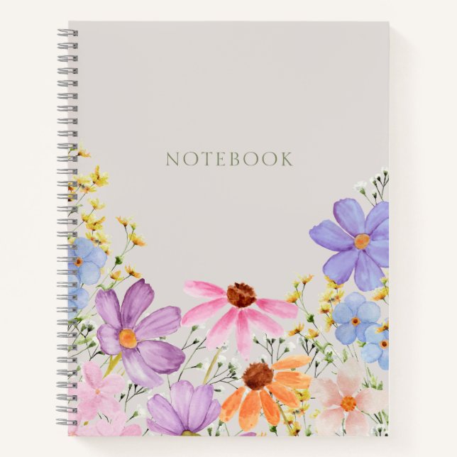 Cuaderno Blossom de verano Bloc de notas florales (Anverso)