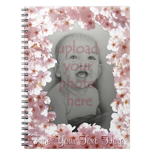 Cuaderno Blossom Notebook Personaliza el libro de flores ro (Frente)