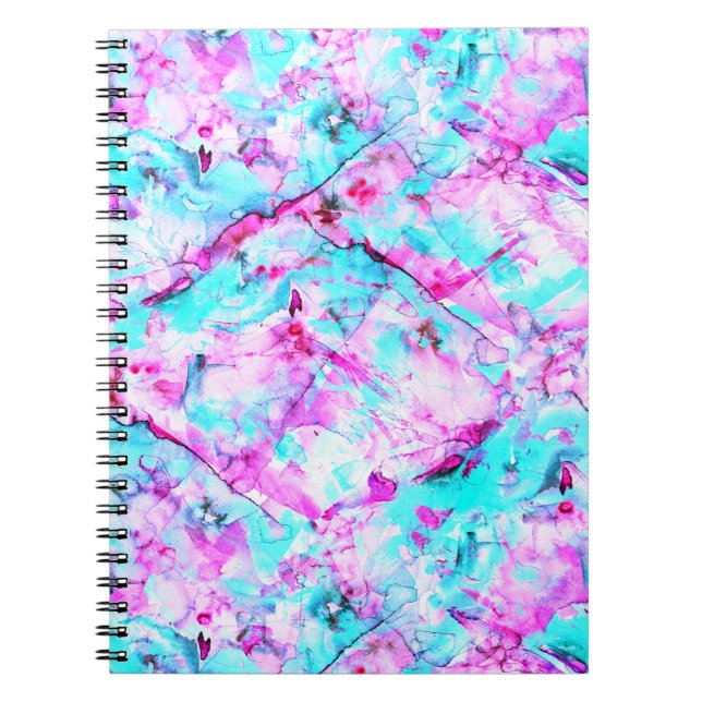 Cuaderno Blossom rubio Un diseño de luz colorida (Frente)