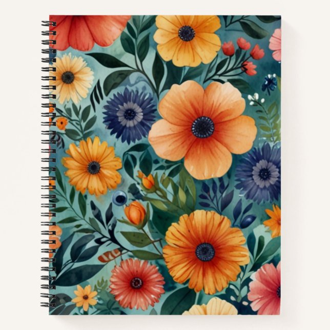 Cuaderno Blossom-Themed Spiral Notebook (Anverso)