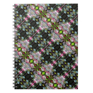Cuaderno Blossoms De Primavera Blanca Rosa Resumen Bloc De