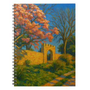 Cuaderno Blossoms gemelos - Pintado de senderos de jardín t