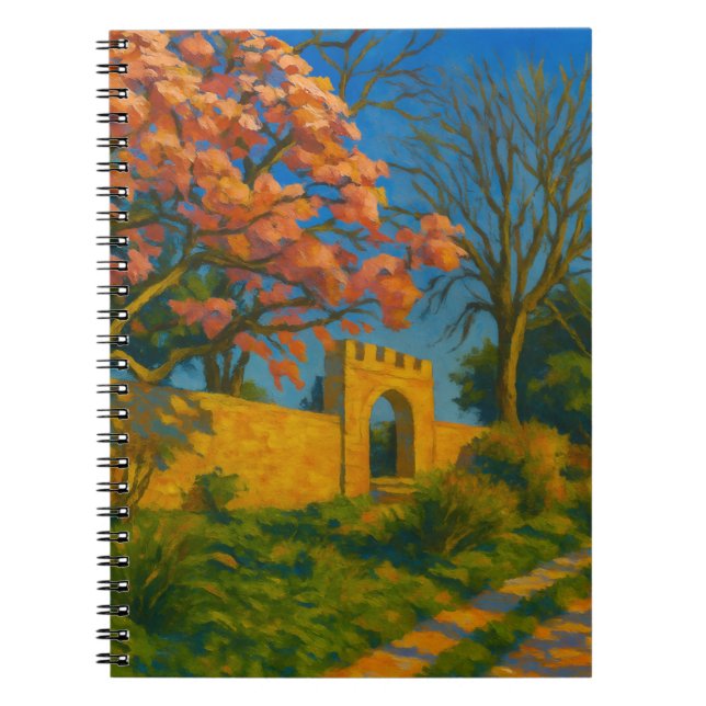Cuaderno Blossoms gemelos - Pintado de senderos de jardín t (Frente)