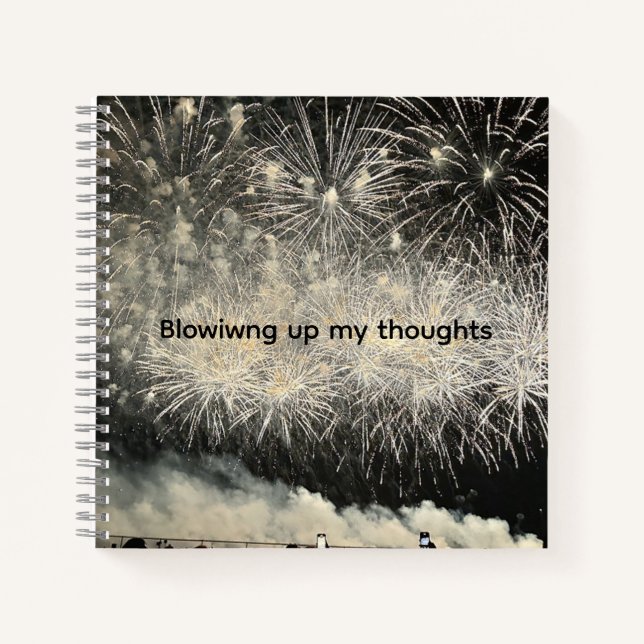 Cuaderno Blowing up my thoughts Journal (Anverso)
