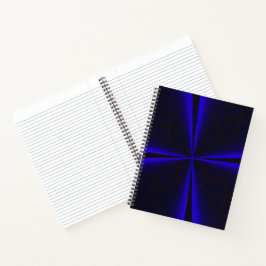Cuaderno Blue Accent Clover Leaf Geometric Notebook