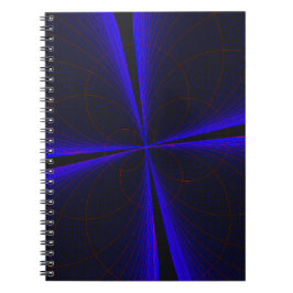Cuaderno Blue Accent Clover Leaf Geometric Spiral Notebook